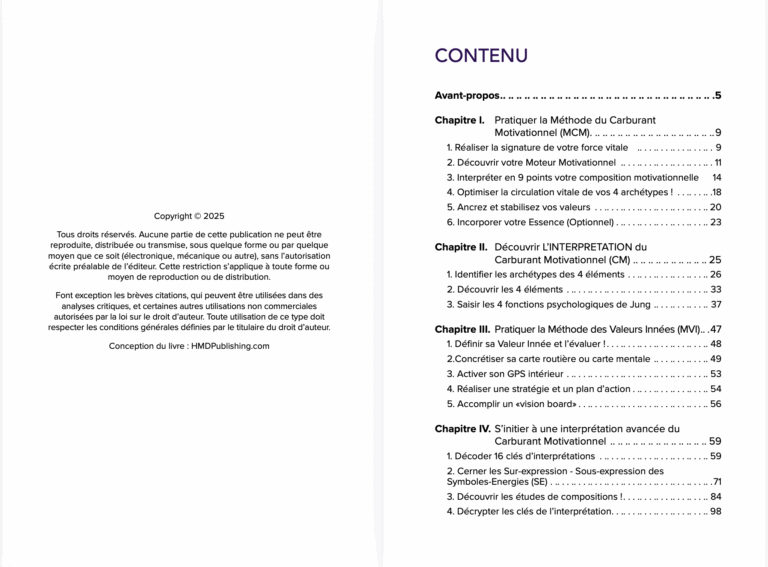 pilotez-votre-realite-table-des-matières